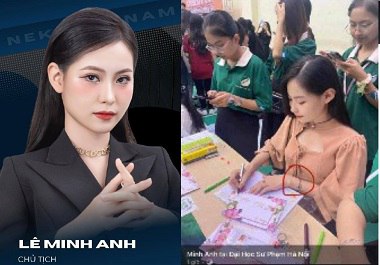 Cô giáo đại học sư phạm Minh Anh quyến rũ