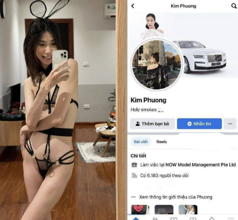 Kim Phuong và đoạn video nóng bỏng lộ ra